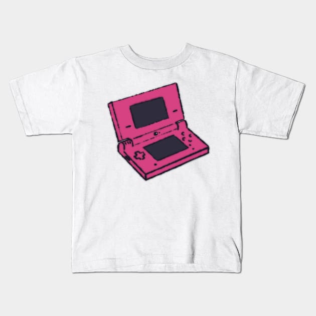 Pink DSi Kids T-Shirt by Pale-Machine